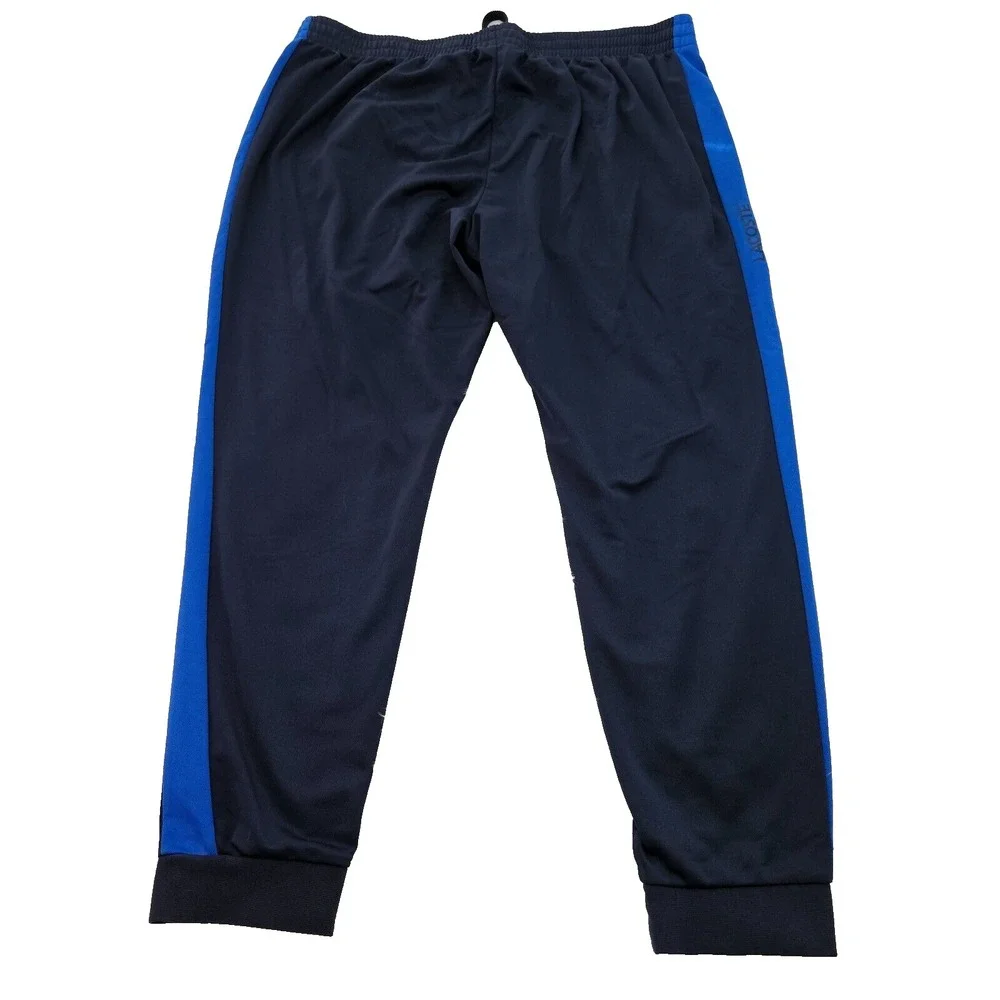 Lacoste Sport Mens Track Pants Navy Blue Royal‎ Stripe Joggers 2XL Drawstring